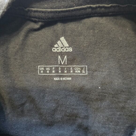 ADIDAS ESSENTIALS Camouflage LOGO cotton TEE SHIRT BLACK Mens M - Picture 4 of 6